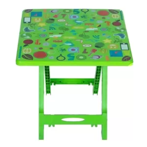 Baby Folding Table Printed Music Parrot Green