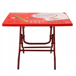 Baby Reading Table Steel Leg Notebook Red