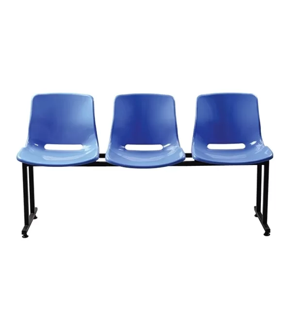 Classic Waiting Chair 3 Seated SM Blue