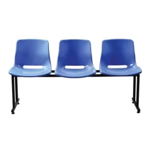 Classic Waiting Chair 3 Seated SM Blue