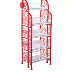 Popular Deluxe Rack 5 Step-Red & White