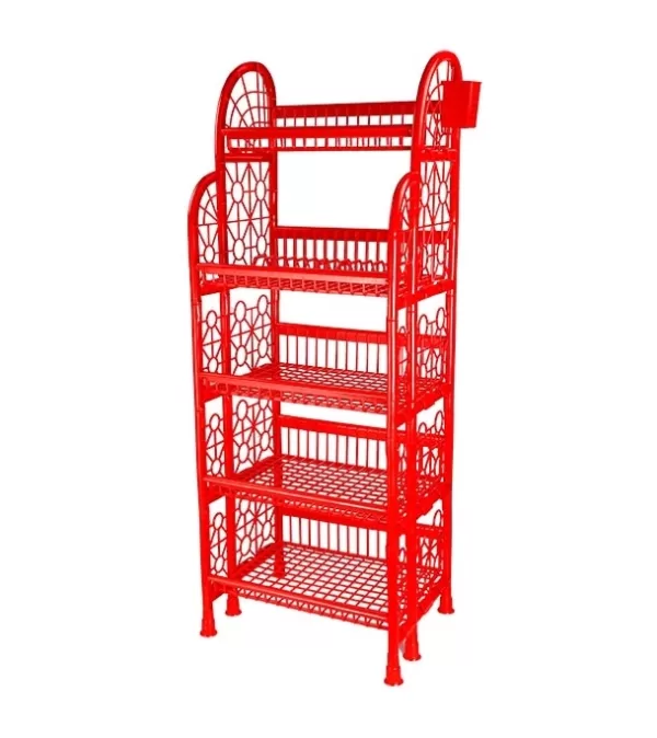 Premium Kitchen Rack 5 Step Red