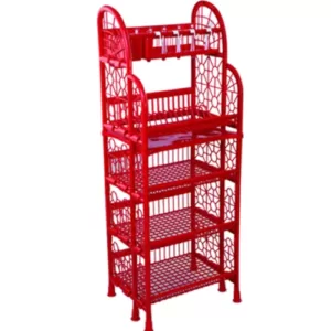 Standard Kitchen Rack 5 Step Red