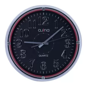 Casino Wall Clock With Digit Round Silver
