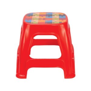 RFL Square High Stool Red