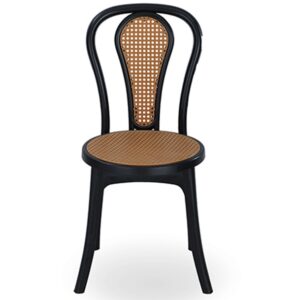 New Classic Chair Wood Insert Black